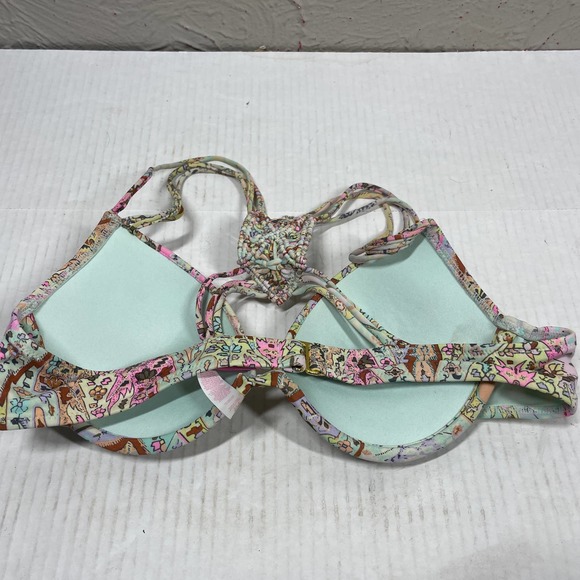 Victorias Secret Womens Bikini Top‎ Padded Strappy Back Boho size 34A - Picture 2 of 3
